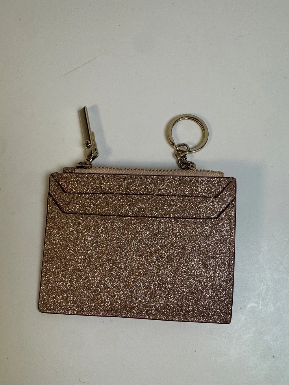 Kate Spade Burgess court rosegold coin purse card holder